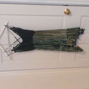 Free People Green strappy dress